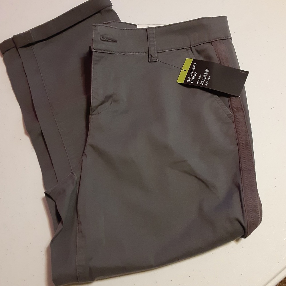 a.n.a. Girlfriend Mid-Rise Slim Leg Chino